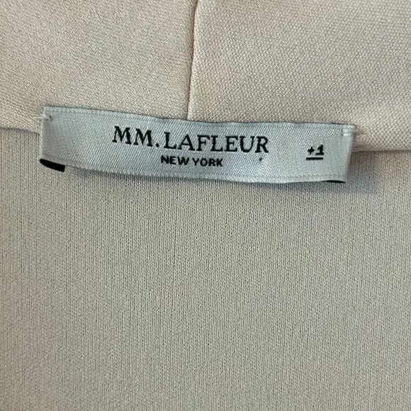 M.M. LAFLEUR The Deneuve Wrap Knit Crepe Creme Top Plus Size +1 - Picture 5 of 9